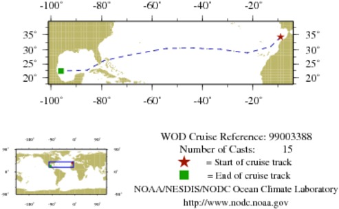 NODC Cruise 99-3388 Information
