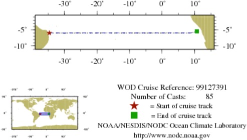 NODC Cruise 99-127391 Information