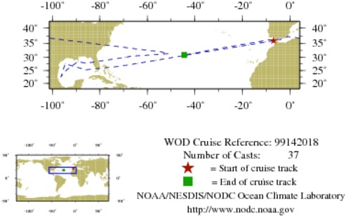 NODC Cruise 99-142018 Information
