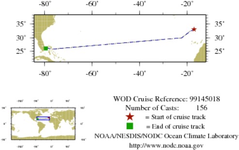NODC Cruise 99-145018 Information