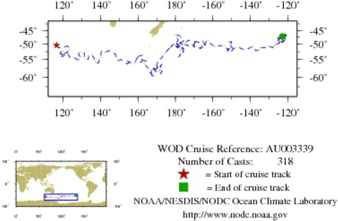 NODC Cruise AU-3339 Information