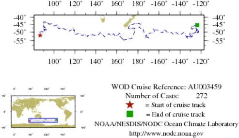 NODC Cruise AU-3459 Information