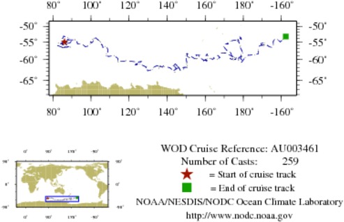 NODC Cruise AU-3461 Information