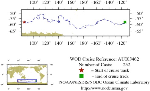 NODC Cruise AU-3462 Information