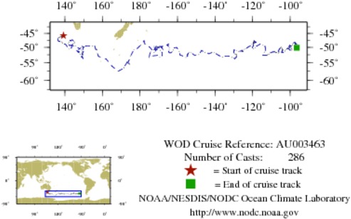 NODC Cruise AU-3463 Information