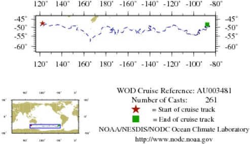 NODC Cruise AU-3481 Information