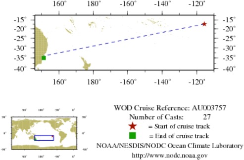 NODC Cruise AU-3757 Information