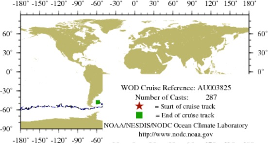 NODC Cruise AU-3825 Information