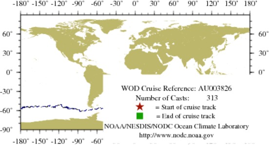 NODC Cruise AU-3826 Information