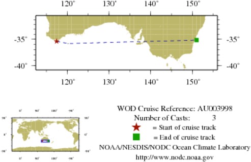 NODC Cruise AU-3998 Information