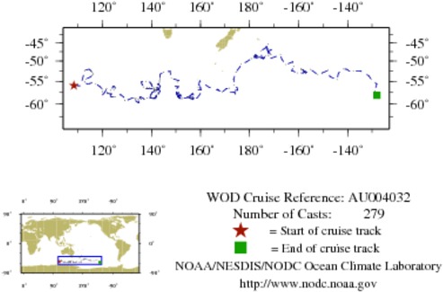 NODC Cruise AU-4032 Information