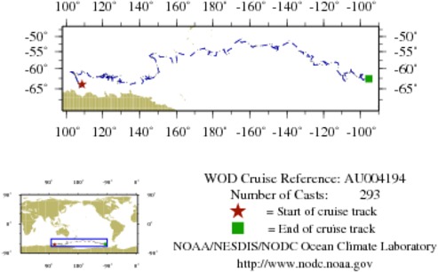 NODC Cruise AU-4194 Information