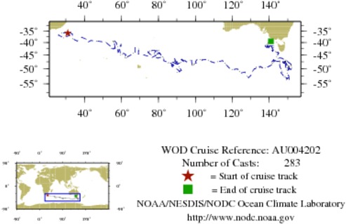 NODC Cruise AU-4202 Information