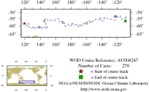 NODC Cruise AU-4247 Information