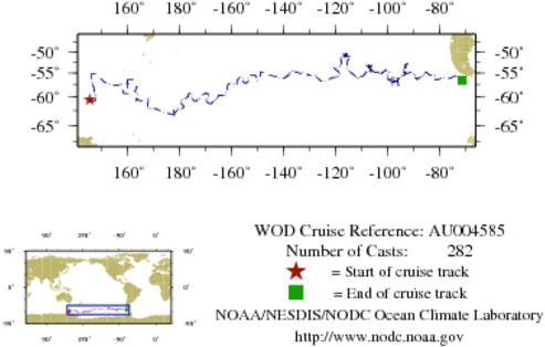 NODC Cruise AU-4585 Information