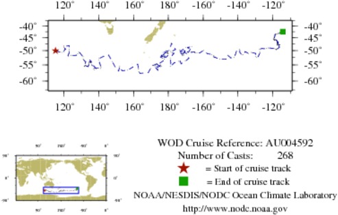 NODC Cruise AU-4592 Information