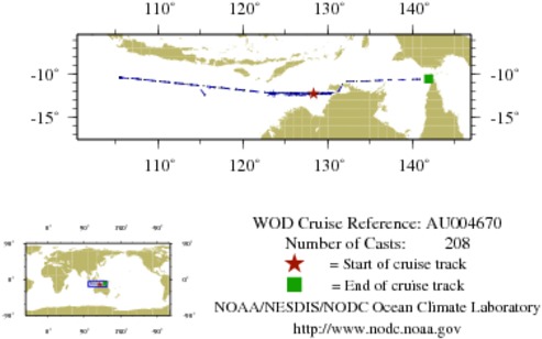 NODC Cruise AU-4670 Information