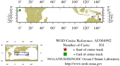 NODC Cruise AU-4992 Information
