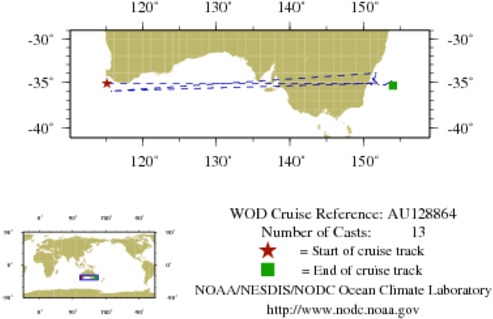 NODC Cruise AU-128864 Information