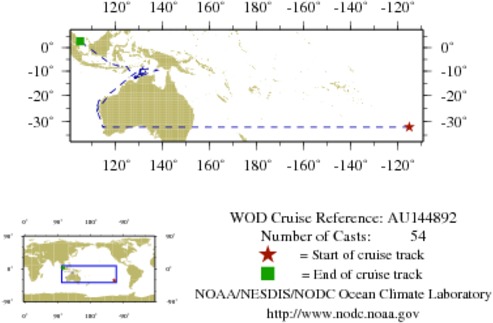 NODC Cruise AU-144892 Information