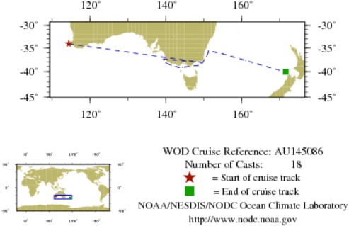 NODC Cruise AU-145086 Information