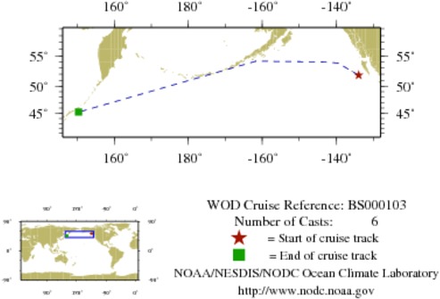 NODC Cruise BS-103 Information