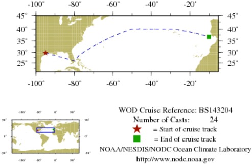 NODC Cruise BS-143204 Information