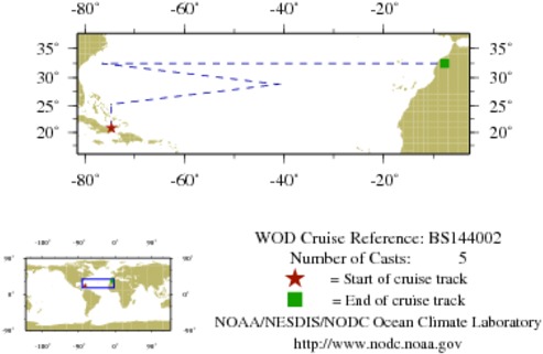 NODC Cruise BS-144002 Information