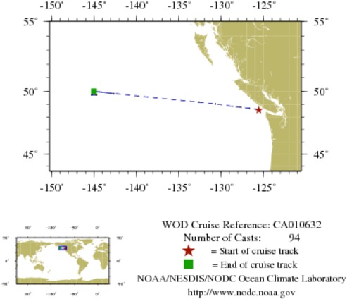 NODC Cruise CA-10632 Information