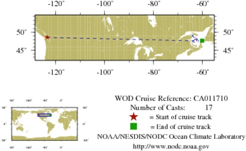 NODC Cruise CA-11710 Information