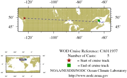 NODC Cruise CA-11937 Information