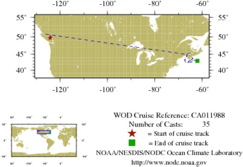 NODC Cruise CA-11988 Information