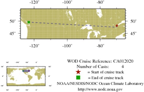 NODC Cruise CA-12020 Information