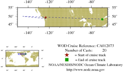 NODC Cruise CA-12073 Information