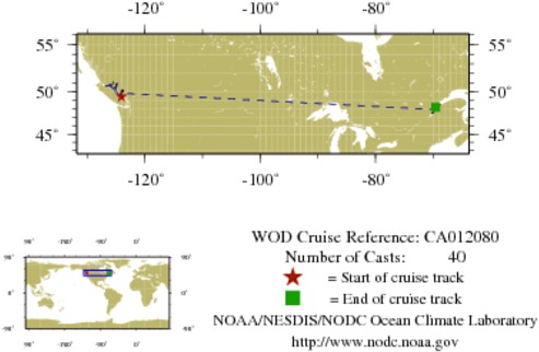 NODC Cruise CA-12080 Information