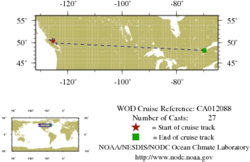 NODC Cruise CA-12088 Information