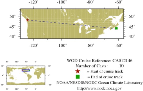 NODC Cruise CA-12146 Information