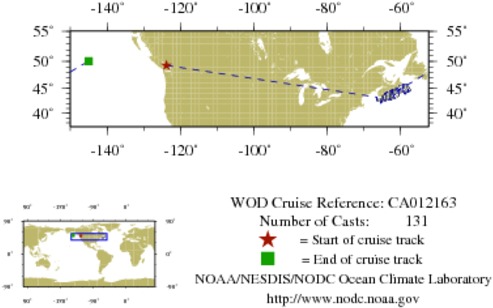 NODC Cruise CA-12163 Information