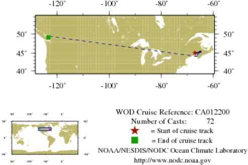 NODC Cruise CA-12200 Information