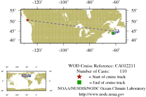 NODC Cruise CA-12211 Information