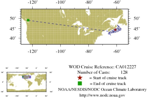 NODC Cruise CA-12227 Information