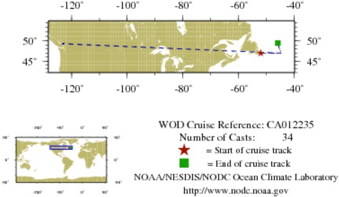 NODC Cruise CA-12235 Information