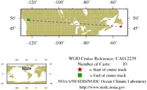 NODC Cruise CA-12239 Information