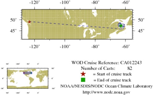 NODC Cruise CA-12243 Information