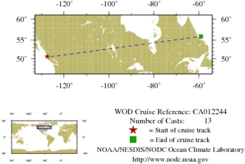 NODC Cruise CA-12244 Information