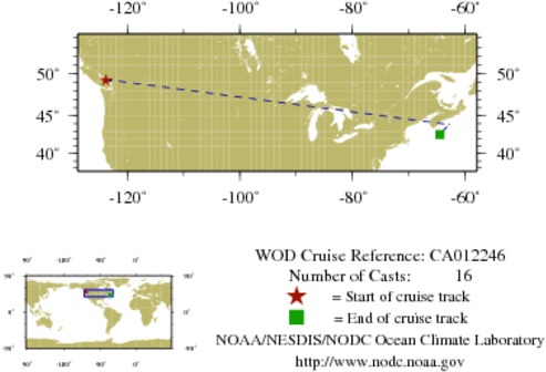 NODC Cruise CA-12246 Information