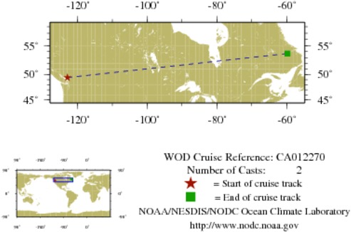 NODC Cruise CA-12270 Information