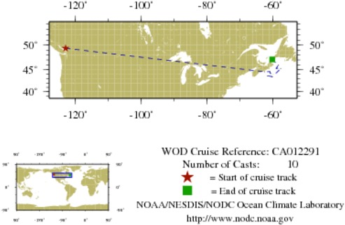 NODC Cruise CA-12291 Information