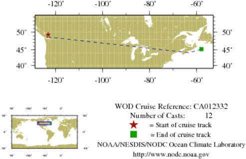NODC Cruise CA-12332 Information
