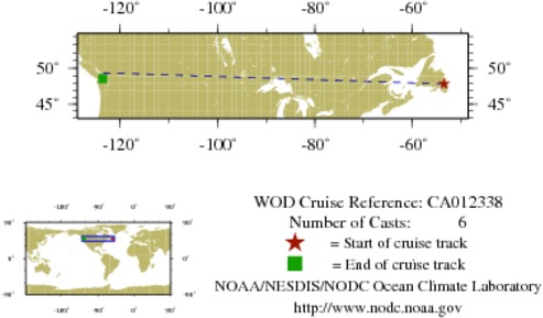 NODC Cruise CA-12338 Information